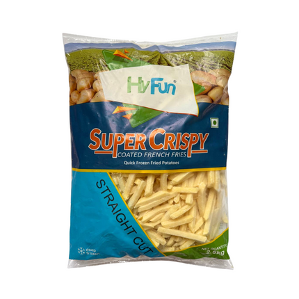 HYFUN COATED STRAIGHT CUT FRIES 2.5KG