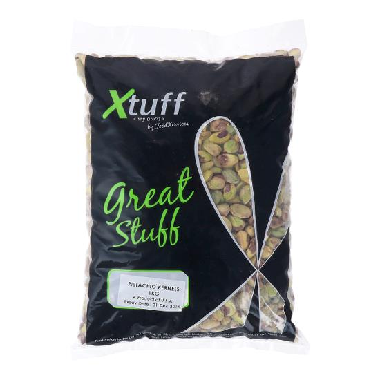 XTUFF PISTACHIO KERNELS (PEELED HALVES) 1KG