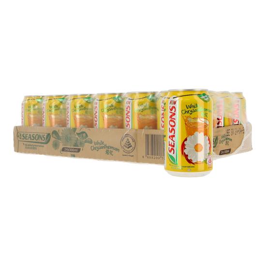 SEASONS WHITE CHRYSANTHEMUM TEA CANS 24 X 300ML