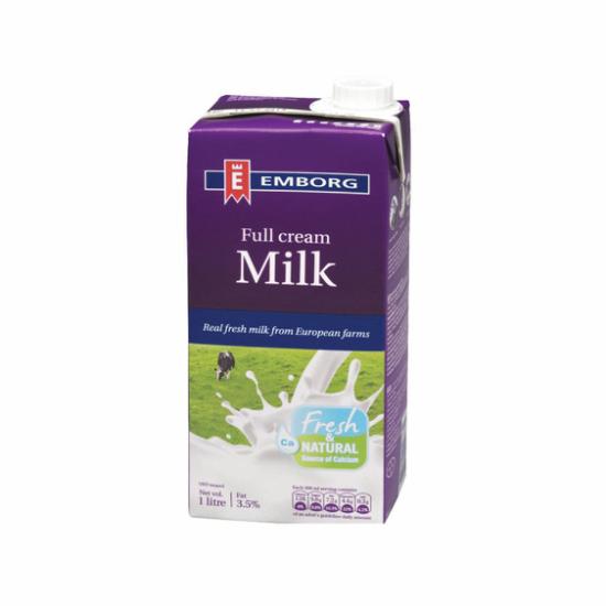 EMBORG UHT 3.5% FULL CREAM MILK 1LTR (113755)