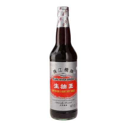 PEARL RIVER LIGHT SOY SAUCE 600ML (GLASS)