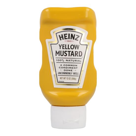 HEINZ YELLOW MUSTARD UPSIDE DOWN 368G
