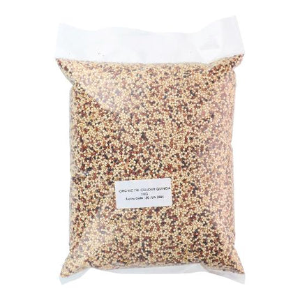 ORGANIC TRI-COLOUR QUINOA 1KG