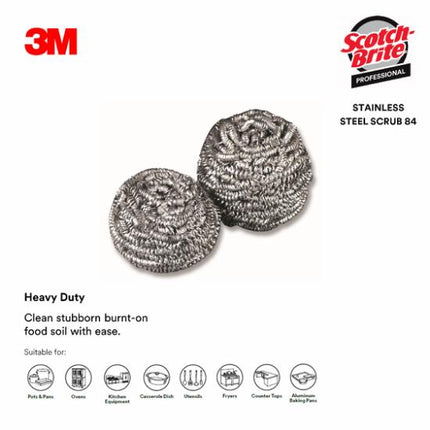3M STAINLESS STEEL SCRUBBER #84