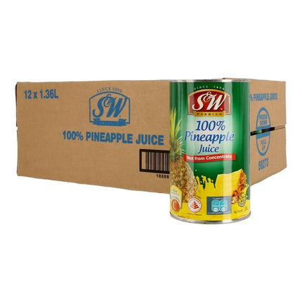 S&W PINEAPPLE JUICE 1.36LT