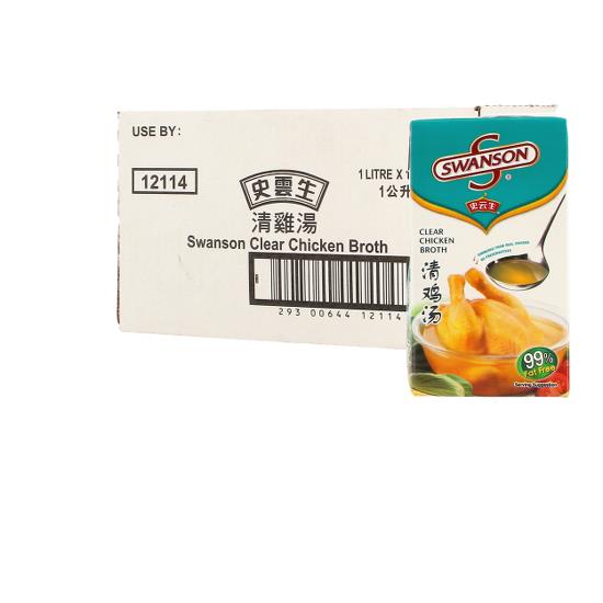 SWANSON CLEAR CHICKEN BROTH 1LTR