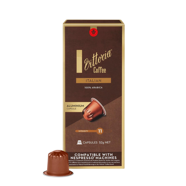 VITTORIA COFFEE ITALIAN ALUM COMP CAPS (10'S x 52G) [3649]