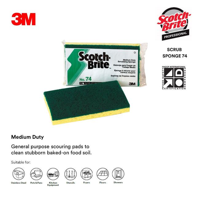 3M SCRUBBING SPONGE #74