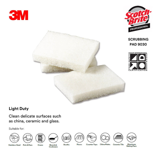 3M LIGHT-DUTY #9030 3.5"x5" (WHITE)
