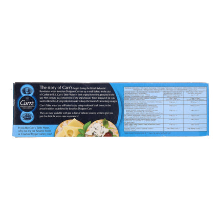 CARR'S TABLE WATER BISCUIT 125G
