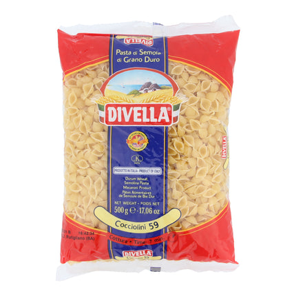 DIVELLA COCCIOLINI (SMALL SHELL PASTA) #59 500G