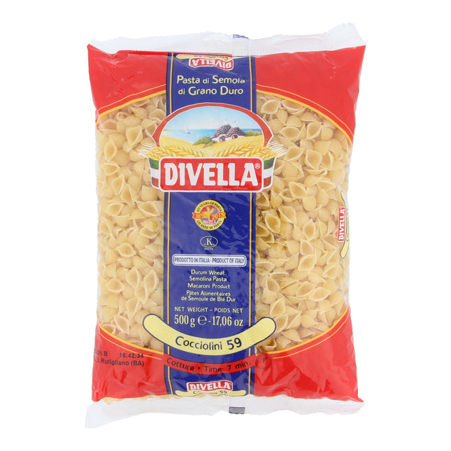 DIVELLA COCCIOLINI (SMALL SHELL PASTA) #59 500G