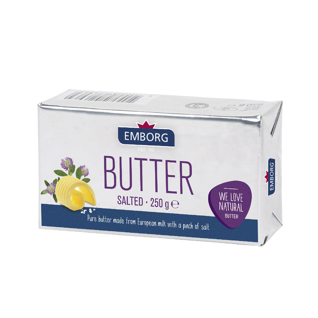 EMBORG SALTED BUTTER 250G FROZEN (112355)