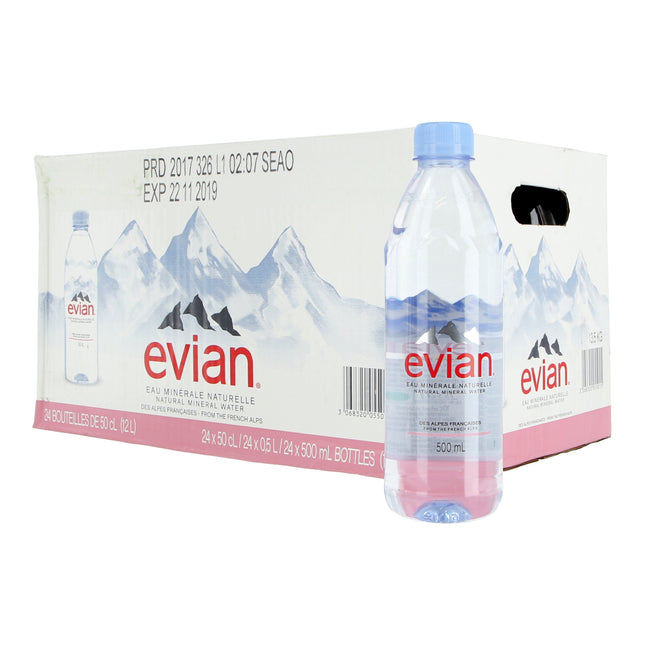 EVIAN MINERAL WATER 500ML