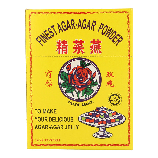 ROSE AGAR AGAR POWDER 12'S x 12G
