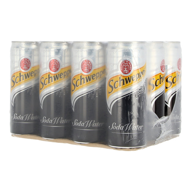 SCHWEPPES SODA WATER 12CAN x 320ML