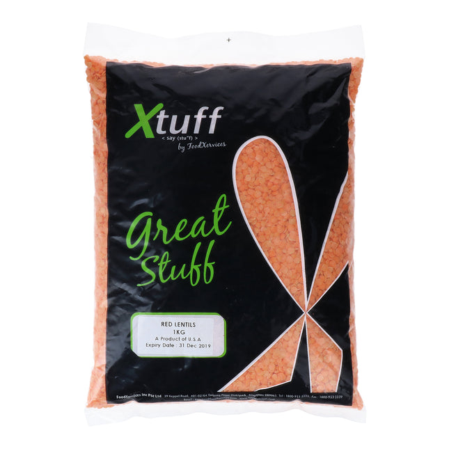 XTUFF DRY RED LENTIL 1KG