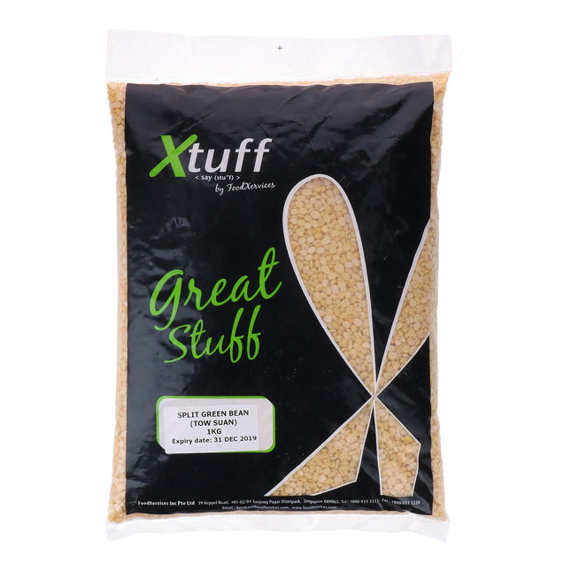 XTUFF DRY SPLIT GREEN BEAN (TOW SUAN) 1KG
