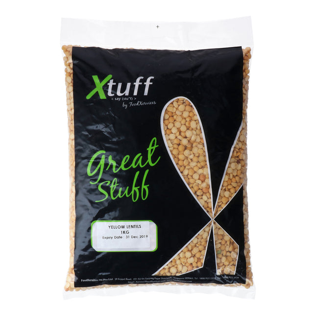XTUFF DRY YELLOW LENTIL 1KG