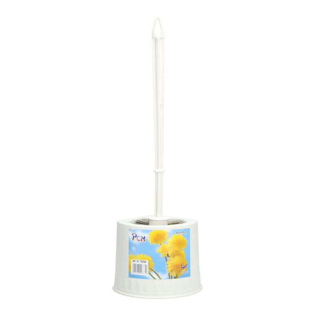 TOILET BOWL BRUSH W/HOLDER 1PC
