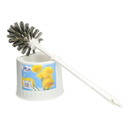 TOILET BOWL BRUSH W/HOLDER 1PC