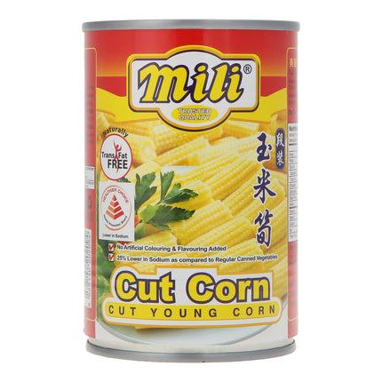 MILI YOUNG CORN CUT 400G