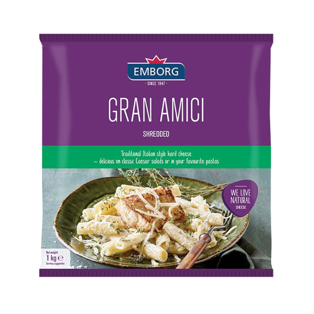 EMBORG FRZ GRAN AMICI SHREDDED HARD CHEESE 1KG (112845)