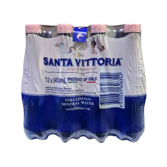 SANTA VITTORIA AZZURA STILL WATER PET BOTTLE 12x500ML (11568)