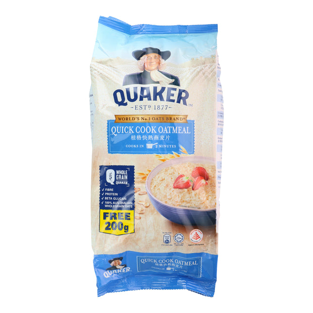 QUAKER QUICK COOK OAT MEAL (BLUE) 900G (NEW)