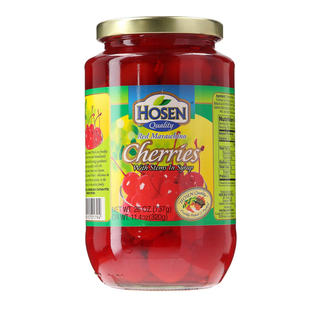 PALMDALE MARASCHINO CHERRY WITH STEM 751G
